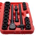 Súprava nástrčných hlavíc s račňou MECHANIC WRENCH SET 2, heavy-duty, 21 ks SIXTOL