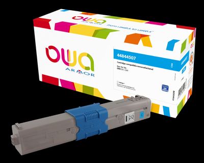 OWA Armor toner kompatibilný s OKI 44844507, 10000 strán, modrá/cyan