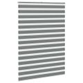 vidaXL Zebrová roleta tmavosivá 155x230 cm šírka látky 150,9 cm polyester