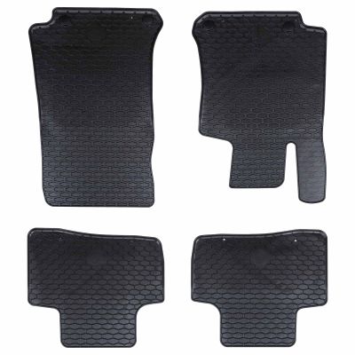 vidaXL Autokoberec 4 pcs Čierny Vhodné pre GLC 2016-2022 Guma