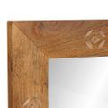 vidaXL nástenné zrkadlo 70 x 50 cm Kompozitné drevo a sklo Obdĺžnikový