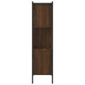 vidaXL Knižnica hnedý dub 72x28x109 cm kompozitné drevo