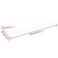 vidaXL Kúpeľňová doska 120x40x(2-6) cm neošetrený masív