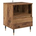 vidaXL Nočný stolík Staré drevo 40 x 35 x 50 cm Kompozitné drevo
