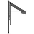 vidaXL Zaťahovacia markíza antracitová 400x150 cm látka a oceľ