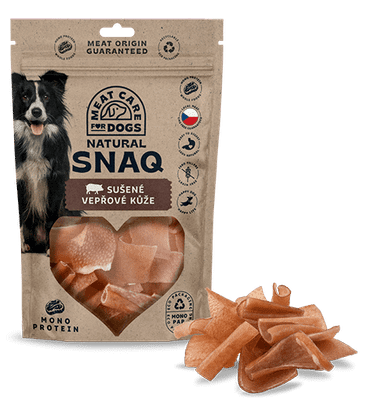 DOG SNAQ 99198 doplnkové krmivo pre psy - sušená bravčová koža 100G