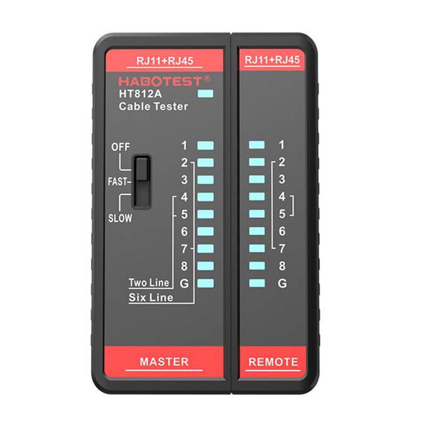 Tester sieťových káblov Habotest HT812A RJ45/RJ14/RJ12/RJ9