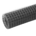 vidaXL Drôtené pletivo, oceľ potiahnutá PVC 10x1 m, sivé