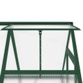 vidaXL Skleník so základovým rámom zelený 169x114x202 cm hliník