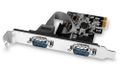 AXAGON PCEA-S2N, PCIe řadič - 2x sériový port (RS232) 250 kbps, vč. LP Radic, PCIe x1, 2x sériový port, 250kb/s, vcetne low profile záslepky