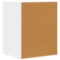vidaXL Nočný stolík ELST 2 ks Biela 40 x 35 x 50 cm Kompozitné drevo
