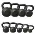 Liatinový kettlebell HMS KZG16 16 kg, čierny