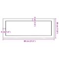 vidaXL Kúpeľňová doska tmavohnedá 80x30x(2-4) cm ošetrený masív