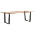 vidaXL Nohy k jedálenskému stolu v tvare V, 2 ks, antracitové, 90 x (72-73,3) cm, oceľ