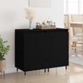 vidaXL Servírovacia skriňa 2 ks Čierny dub 40 x 35 x 70 cm