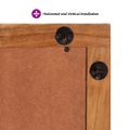 vidaXL Zrkadlo do kúpeľne 50x70x2,5 cm masívnw ekácia a sklo