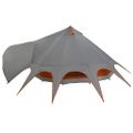 vidaXL Teepee stan pre 7 osôb 7-miestny Šedá a oranžová