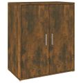 vidaXL Botník dymový dub 60x35x70 cm spracované drevo