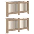 vidaXL Kryt radiátora 2 ks Dub sonoma 152 x 19 x 81,5 cm