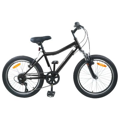 vidaXL Detské Kolo 24 Palcov 6-Speed pre 8-12 rokov Čierna