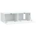 vidaXL Nástenná TV skrinka Biela 98 x 41 x 30 cm Kompozitné drevo