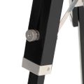 vidaXL Lampa na statíve čierna 69 cm mangovníkový masív