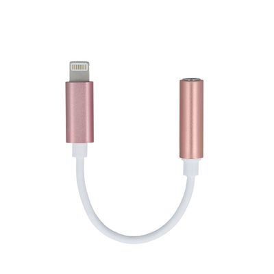 Adaptér Forever audio jack 3,5mm - Lightning ružový