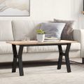 vidaXL Konferenčný stolík v tvare Y 100x50x45 cm borovica a oceľ