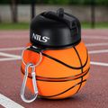 Skladacia silikónová fľaša NILS Camp NC4104 550ml basketbal