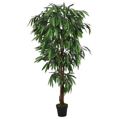 vidaXL Umelý mangový strom 300 listov 80 cm zelený