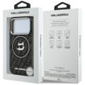 Puzdro Karl Lagerfeld IML Choupette Head Logo MagSafe pre iPhone 17 Pro Max čierne