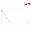 vidaXL Zvarené drôtené pletivo s betónovým základom 50 x 1,4 m
