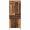 vidaXL Highboard 2 ks Staré drevo 69,5 x 34 x 180 cm Kompozitné drevo