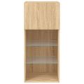 vidaXL TV skrinka s LED svetlami dub sonoma 40,5x30x90 cm