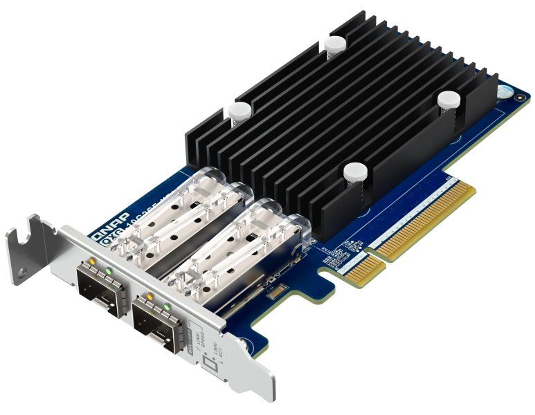 QNAP QXG-10G2SF-X710 - 2x 10GbE SFP+, PCIe Gen3 x8 Sítová karta, dvouportová, PCIe 3.0 x8 , 2× 10G SFP+, pro QNAP NAS s volným PCIe slotem