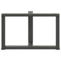 vidaXL Nohy konferenčného stolíka v tvare T, 2 ks, antracitové, 70x25x(42-43) cm, oceľ