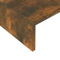 vidaXL Stojan na monitor dymový dub 60x23,5x12 cm spracované drevo