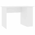 vidaXL Stôl biely 110x60x73 cm drevotrieska