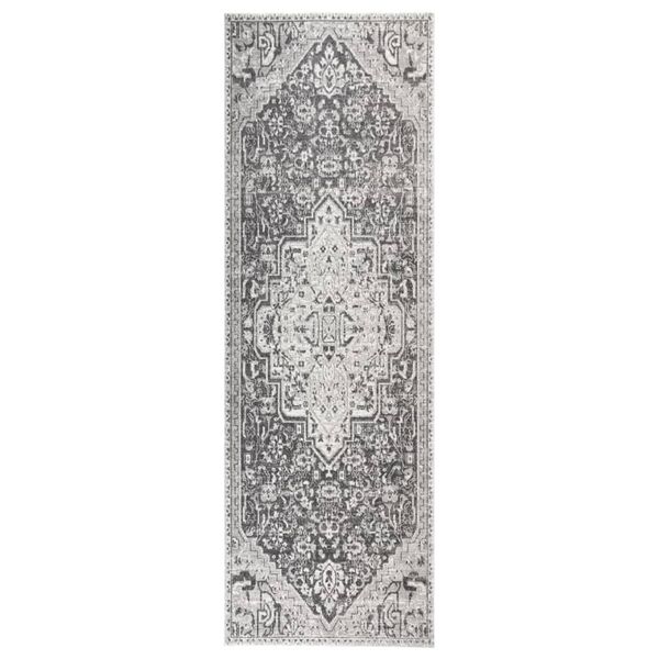 vidaXL Vonkajší koberec hladké tkanie 80x250 cm bledosivý