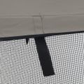vidaXL Strieška Bimini s 3 oblúkmi a sieť. stenami 183x(137-152)x137cm