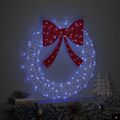 vidaXL Veniec 60 LED Modrá 76 x 76 x 8,5 cm Akryl