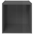 vidaXL TV skrinky 2 ks, lesklé sivé 37x35x37 cm, kompozitné drevo