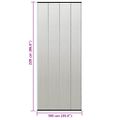 vidaXL Sieťovaný záves proti hmyzu na dvere čierny 100x220cm polyester