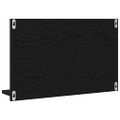 vidaXL Zrkadlová polica Čierny dub 60 x 10,5 x 37 cm Kompozitné drevo