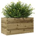 vidaXL Záhradný kvetináč 90x40x45,5 cm impregnovaná borovica
