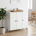vidaXL Servírovacia skriňa Biela 89 x 34,5 x 80 cm Kompozitné drevo