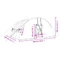 vidaXL Skleník s oceľovým rámom biely 24 m² 6x4x2,85 m