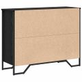 vidaXL Servírovacia skriňa Čierny dub 97 x 32,5 x 74,5 cm