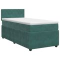 vidaXL Posteľ boxspring s matracom Tmavozelená 80 x 200 cm Zamat