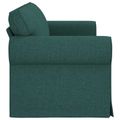 vidaXL Pohovka Tmavozelená 215 x 82 x 80 cm látka